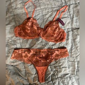 NWT adore me lace bra panty set